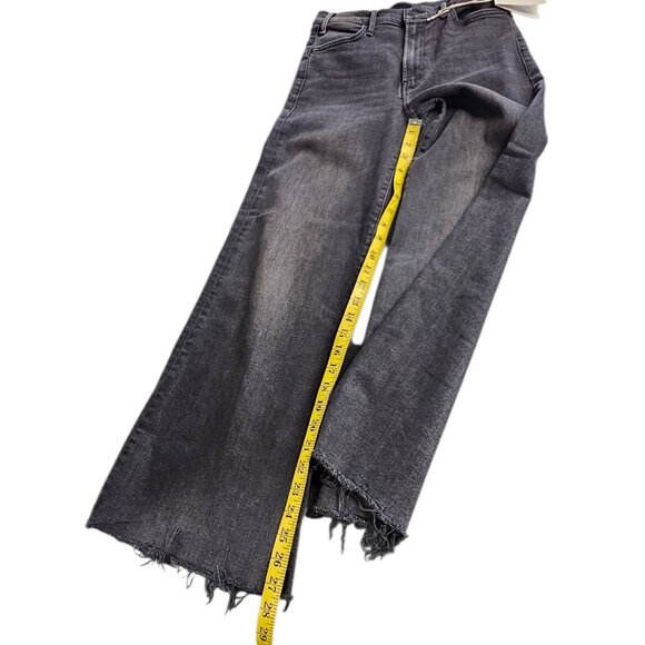 MOTHER The Hustler Roller Ankle Fray Jean, Call It A Night,Wide Leg,Hi Rise, 27 - Picture 7 of 12